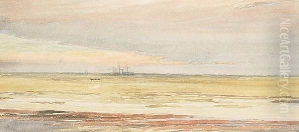 Down Channel Oil Painting by William Lionel Wyllie