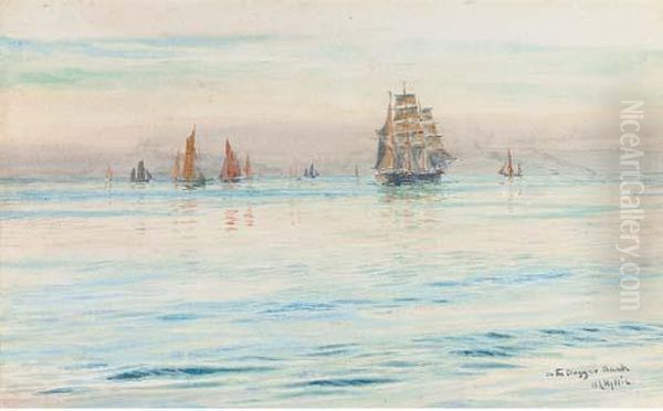 On The Dogger Bank Oil Painting by William Lionel Wyllie