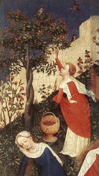 The Garden of Eden (detail-3) c. 1410 Oil Painting by German Unknown Masters