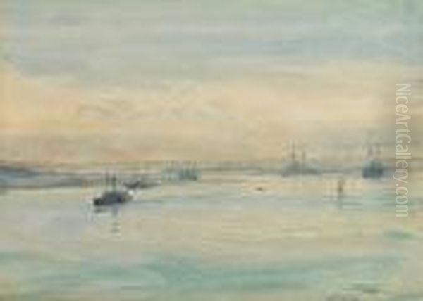 Portsmouth Oil Painting by William Lionel Wyllie