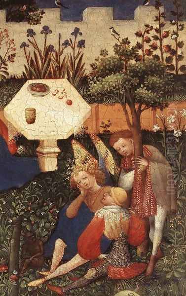 The Garden of Eden (detail-1) c. 1410 Oil Painting by German Unknown Masters