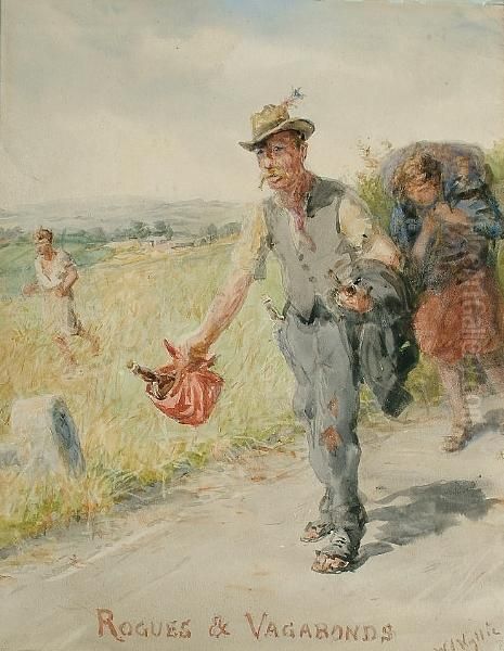 Rogues And Vagabonds Oil Painting by William Lionel Wyllie