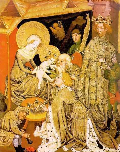 The Adoration of the Magi c. 1420 Oil Painting by German Unknown Masters