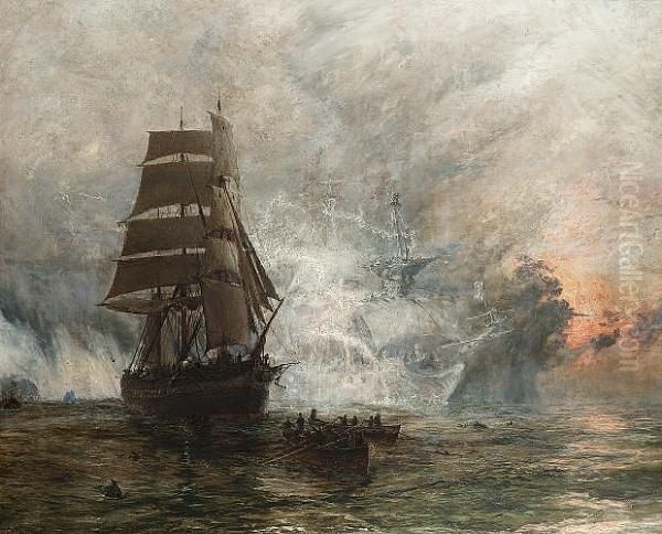 The Phantom Ship Oil Painting by William Lionel Wyllie