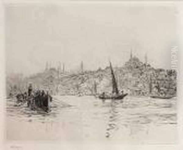 Constantinople Oil Painting by William Lionel Wyllie