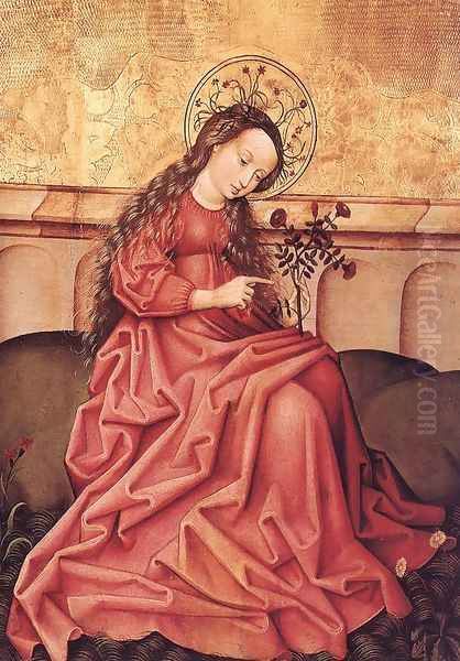 Virgin in the Garden 1490s Oil Painting by German Unknown Masters