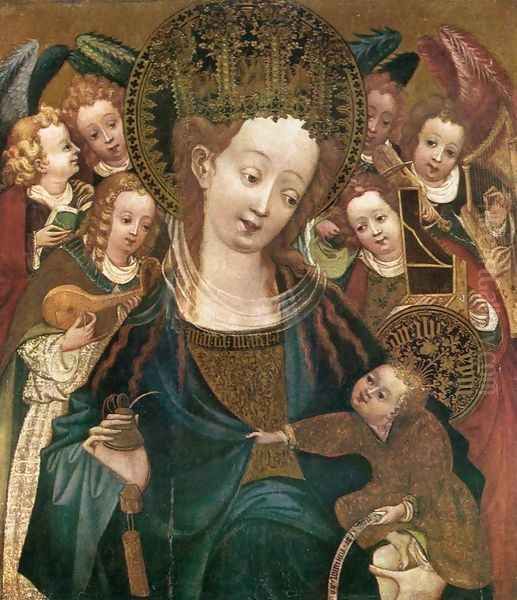 Virgin and Child with Angels c. 1420 Oil Painting by German Unknown Masters