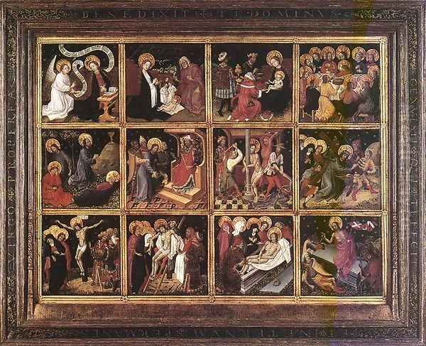 12 scenes from the Life of Christ Oil Painting by German Unknown Masters