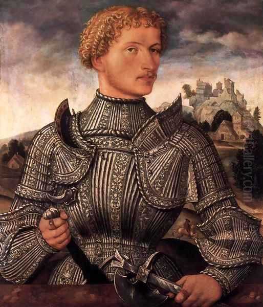 A Knight of the Rehlinger Family Oil Painting by German Unknown Masters