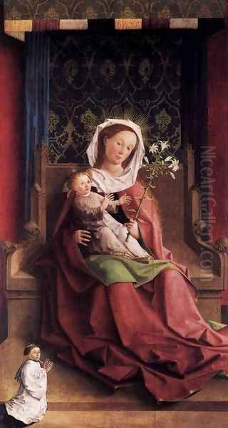 Darmstadt Altarpiece Virgin and Child Enthroned Oil Painting by German Unknown Masters