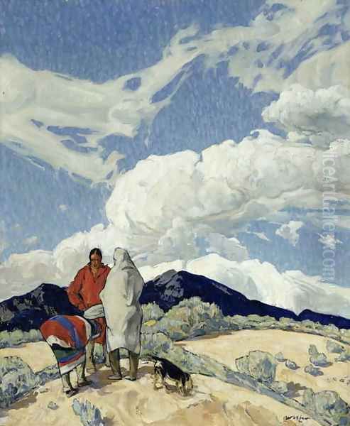 The Rendezvous, c.1914-22 Oil Painting by Walter Ufer