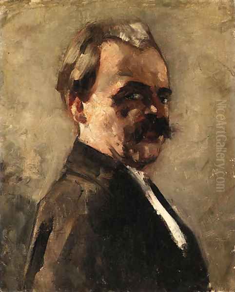 Portrait of a man Oil Painting by Lesser Ury