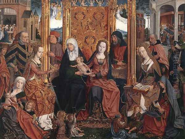 The Holy Kinship Altarpiece (central panel) 1505-10 Oil Painting by German Unknown Master