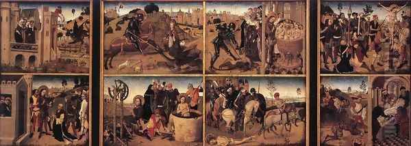 St George Altarpiece c. 1460 Oil Painting by German Unknown Master