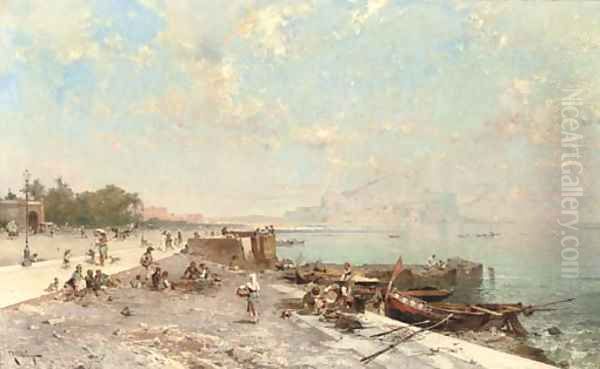 Palermo Oil Painting by Franz Richard Unterberger