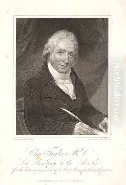 Charles Taylor, engraved by Charles Turner Warren 1767-1823 Oil Painting by Thomas Uwins