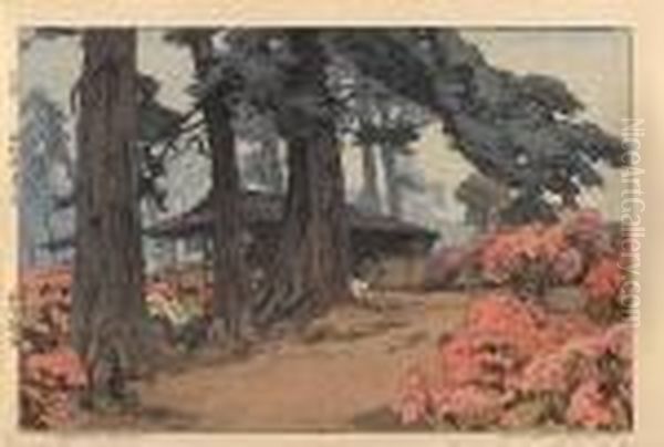 Eight Woodcuts Oil Painting by Hiroshi Yoshida