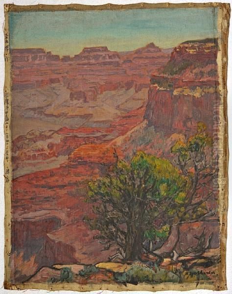 Grand Canyon Oil Painting by Hiroshi Yoshida