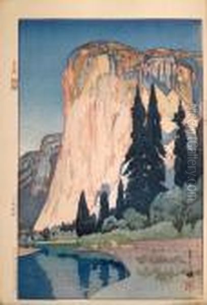 Yosemitto-koku Erukyapitan Oil Painting by Hiroshi Yoshida