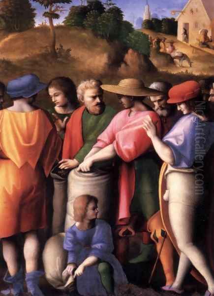 Scenes from the Story of Joseph The Search for the Cup Oil Painting by Francesco Ubertini Bacchiacca II