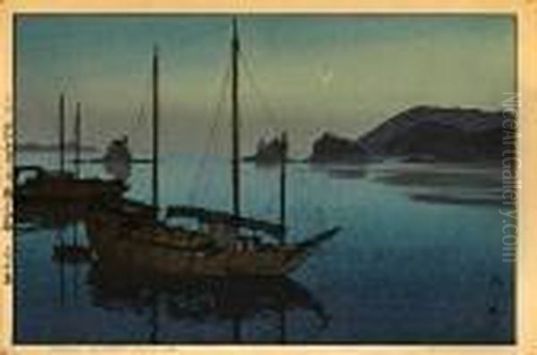 The Inland Sea Oil Painting by Hiroshi Yoshida