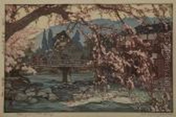 Shinrin No Miya/temple In The Wood by Hiroshi Yoshida