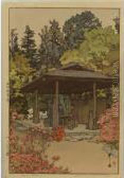 Azalea Garden by Hiroshi Yoshida