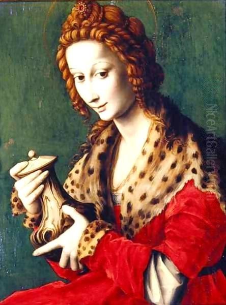 Mary Magdalen Oil Painting by Francesco Ubertini Bacchiacca II