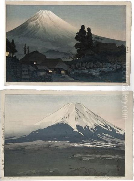 Fuji From Yoshida by Hiroshi Yoshida