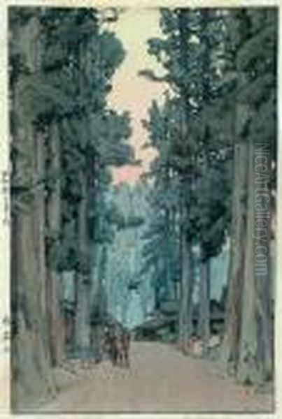 Cryptomeria Avenue by Hiroshi Yoshida