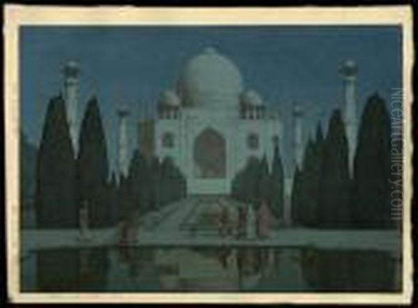 Night In Taj Mahal No. 6 by Hiroshi Yoshida