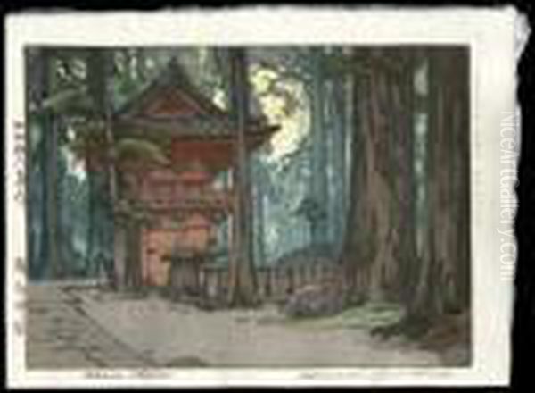 Takinoo Shrine by Hiroshi Yoshida