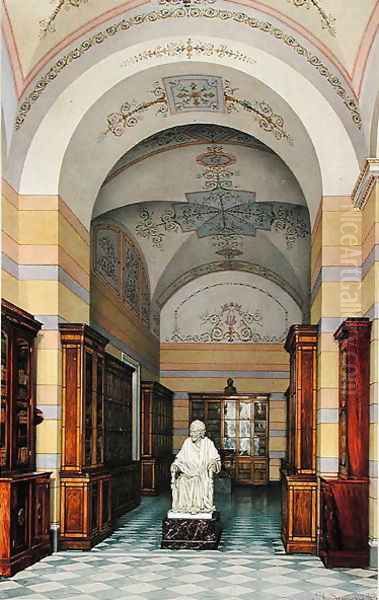 Voltaires Library, The New Hermitage, 1859 Oil Painting by Konstantin Andreyevich Ukhtomsky