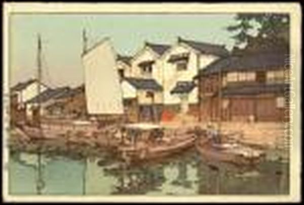 Kura In Tomonoura by Hiroshi Yoshida