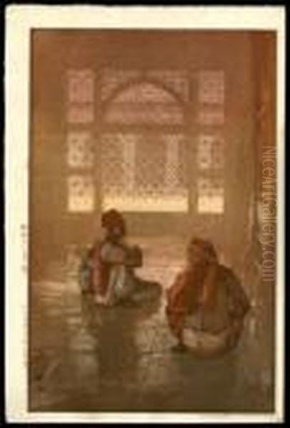 A Window In Fatehpur-sikri Oil Painting by Hiroshi Yoshida