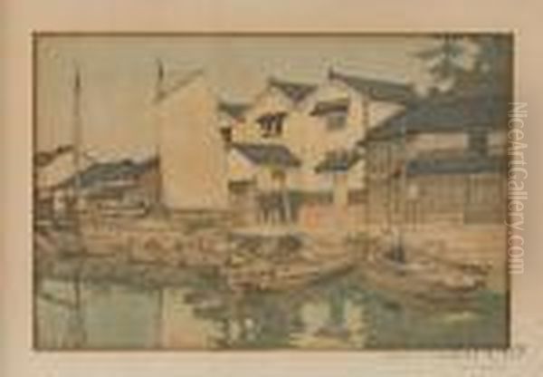 Kura In Tomonoura by Hiroshi Yoshida