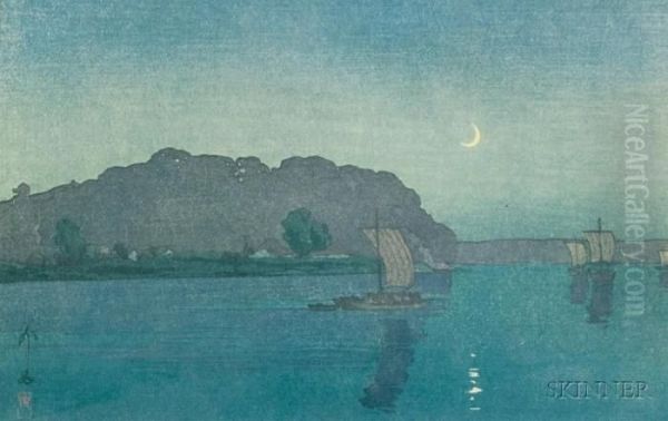 Tone River by Hiroshi Yoshida