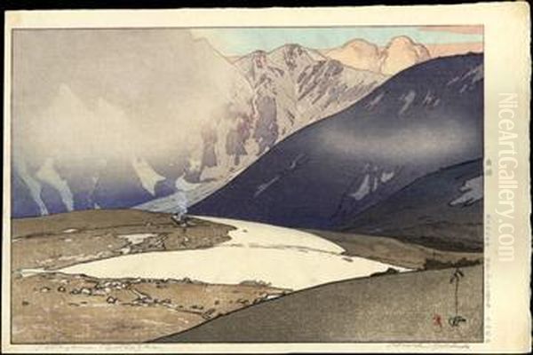 Tateyama Betsuzan Oil Painting by Hiroshi Yoshida