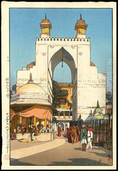 High Gate In Ajmer by Hiroshi Yoshida