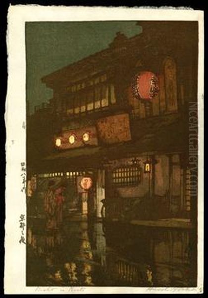 Night In Kyoto by Hiroshi Yoshida