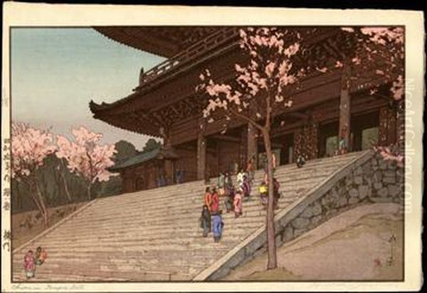 Chion-in Temple Gate by Hiroshi Yoshida