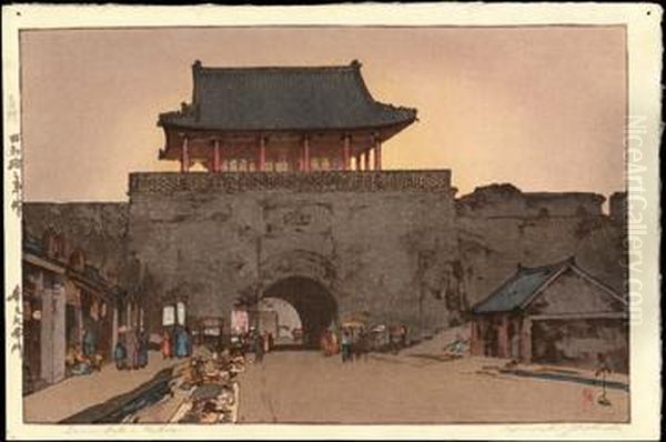 Dainan Gate In Mukden by Hiroshi Yoshida