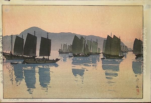 One Modern Print Oil Painting by Hiroshi Yoshida