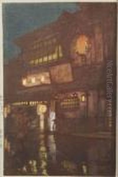 Night In Kyoto by Hiroshi Yoshida