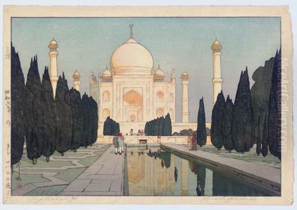 Taji Maharu No Niwa Dai Ichi/taj Mahal No 1 Oil Painting by Hiroshi Yoshida