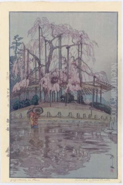 Harusame/yozakura In Rain by Hiroshi Yoshida