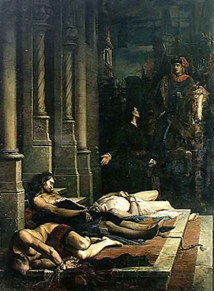 The Body of Etienne Marcel c.1316-58 is Shown to Dauphin Charles 1338-80 of France, future Charles V, 2nd August 135 by Benjamin Ulmann