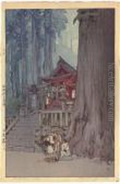 Misty Day In Nikko by Hiroshi Yoshida