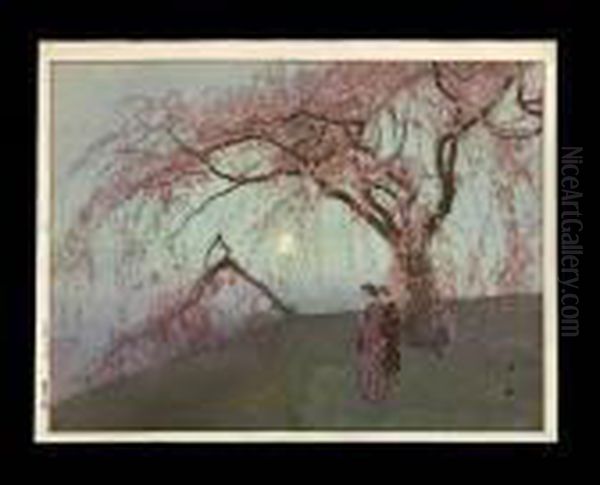 Kumoi Zakura (kumoi Cherry Tree) by Hiroshi Yoshida