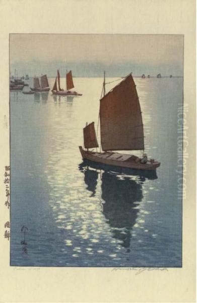 Fusei (calm Wind) Oil Painting by Hiroshi Yoshida